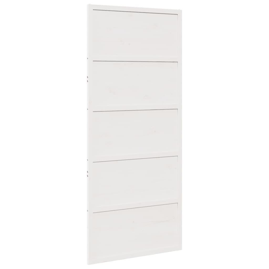 Vidaxx Schiebetür 90x208 cm Kiefer massiv weiß