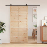 Vidaxx Schiebetür 100x208 cm massives Kiefernholz