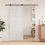 Vidaxx Schiebetür 80x208 cm Kiefer massiv weiß
