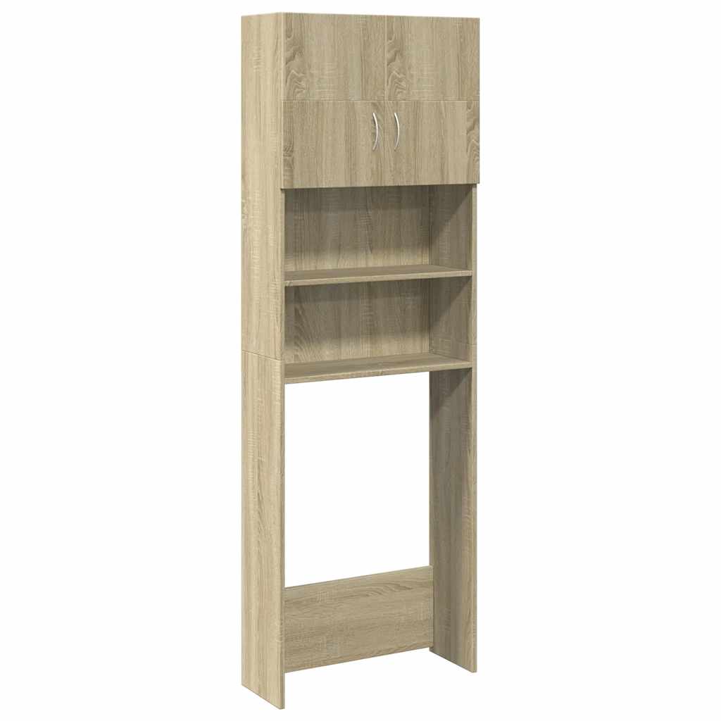 Vidaxx Waschmaschinenschrank 64x25,5x190 cm Holzwerkstoff Sonoma-Eiche farbig