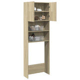 Vidaxx Waschmaschinenschrank 64x25,5x190 cm Holzwerkstoff Sonoma-Eiche farbig