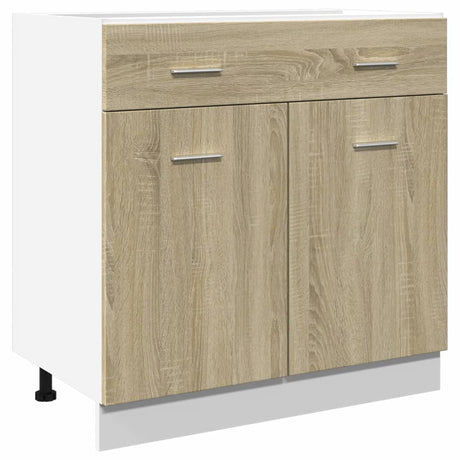 Vidaxl onderkast met lade lyon 80x46x81,5 cm sonoma eikenkleurig