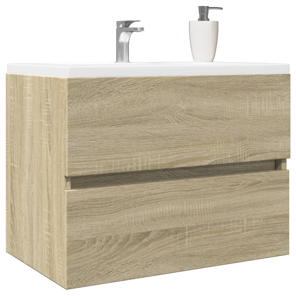 Vidaxl wastafelkast 60x38,5x45 cm spaanplaat sonoma eikenkleurig