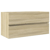Vidaxl wastafelkast 90x38,5x45 cm spaanplaat sonoma eikenkleurig