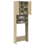 VidaXL Waschmaschinenschrank 64x25,5x190 cm Sonoma-Eiche