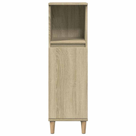 Vidaxl badkamerkast 30x30x100 cm bewerkt hout sonoma eikenkleurig