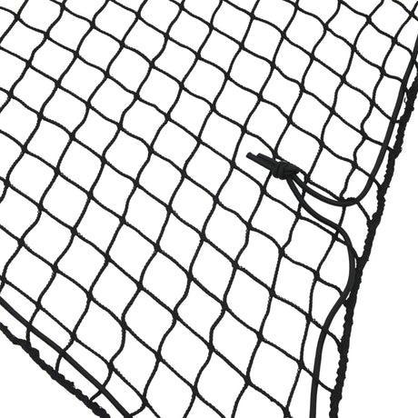 Vidaxx Anhängernetz elastisches Seil 2,2x1,5 m Polypropylen schwarz