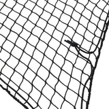 Vidaxx Anhängernetz elastisches Seil 3x2 m Polypropylen schwarz