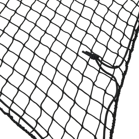 Vidaxx Anhängernetz elastisches Seil 4x2 m Polypropylen schwarz