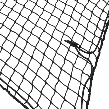 Vidaxx Anhängernetz elastisches Seil 4x2,5 m Polypropylen schwarz