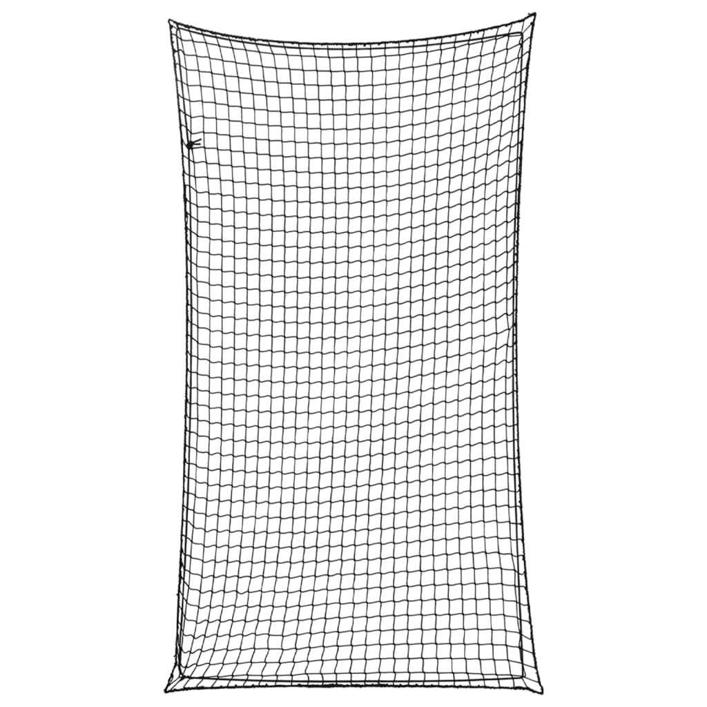 Vidaxx Anhängernetz elastisches Seil 4,5x2,5 m Polypropylen schwarz