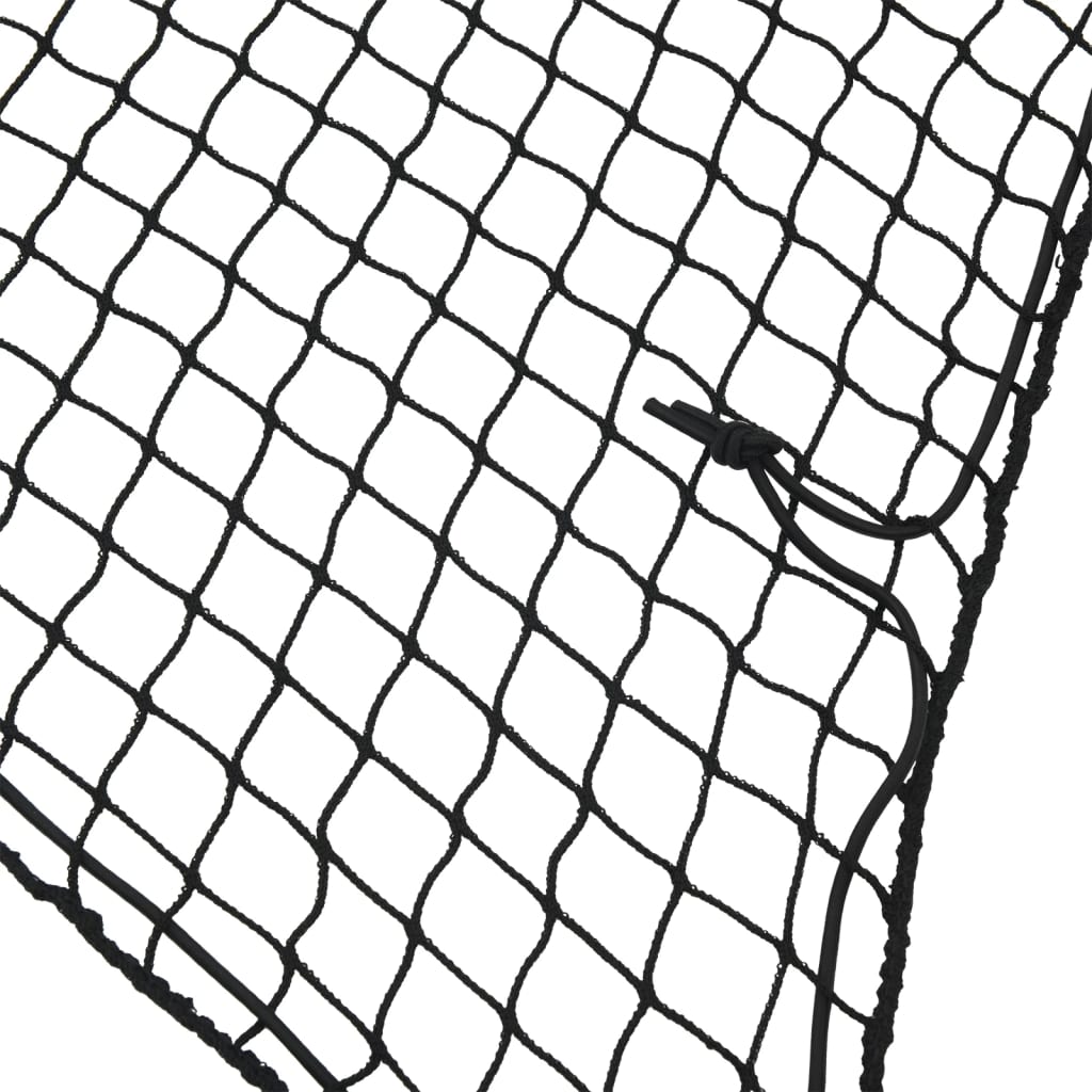 Vidaxx Anhängernetz elastisches Seil 4,5x2,5 m Polypropylen schwarz