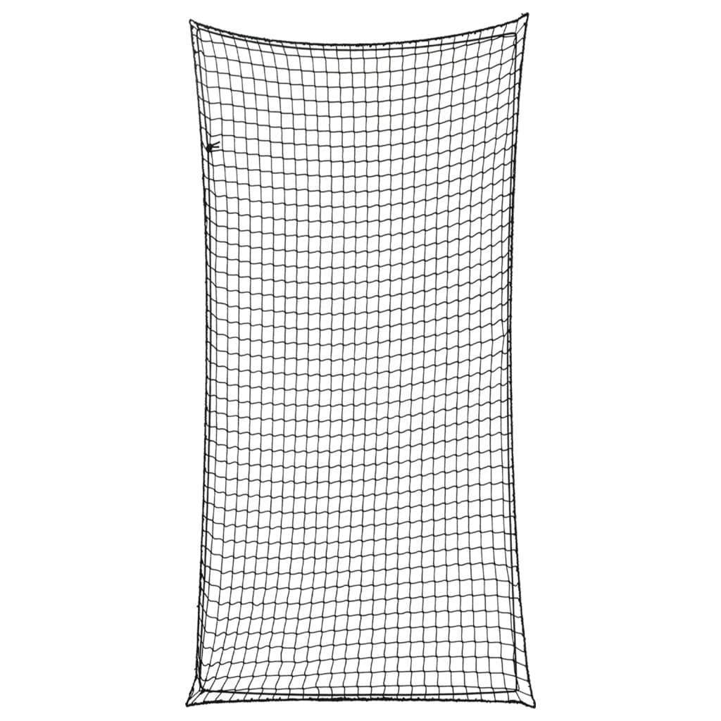 Vidaxx Anhängernetz elastisches Seil 6x3 m Polypropylen schwarz