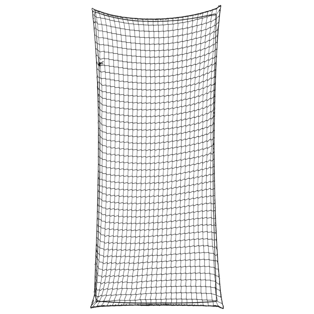 Vidaxx Anhängernetz elastisches Seil 8x3,5 m Polypropylen schwarz