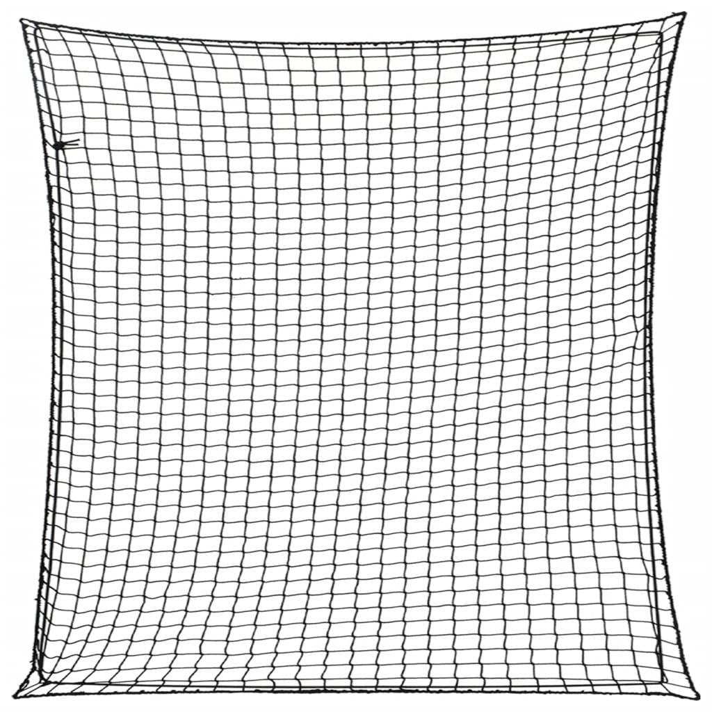 Vidaxx Anhängernetz elastisches Seil 4x4 m Polypropylen schwarz