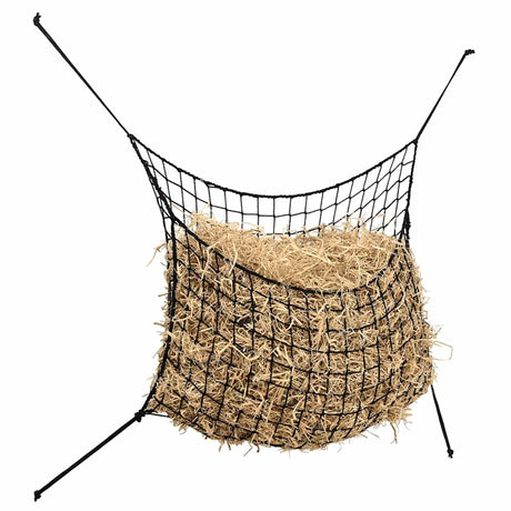 Vidaxx Heunetze 2 Stk. 150x90 cm rechteckig Polypropylen schwarz