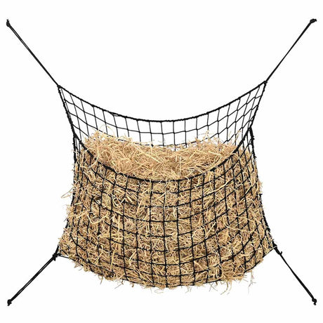 Vidaxx Heunetze 2 Stk. 150x90 cm rechteckig Polypropylen schwarz