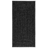 VidaXL Teppich Zizur drinnen und draußen 60x110 cm Juteoptik Anthrazit