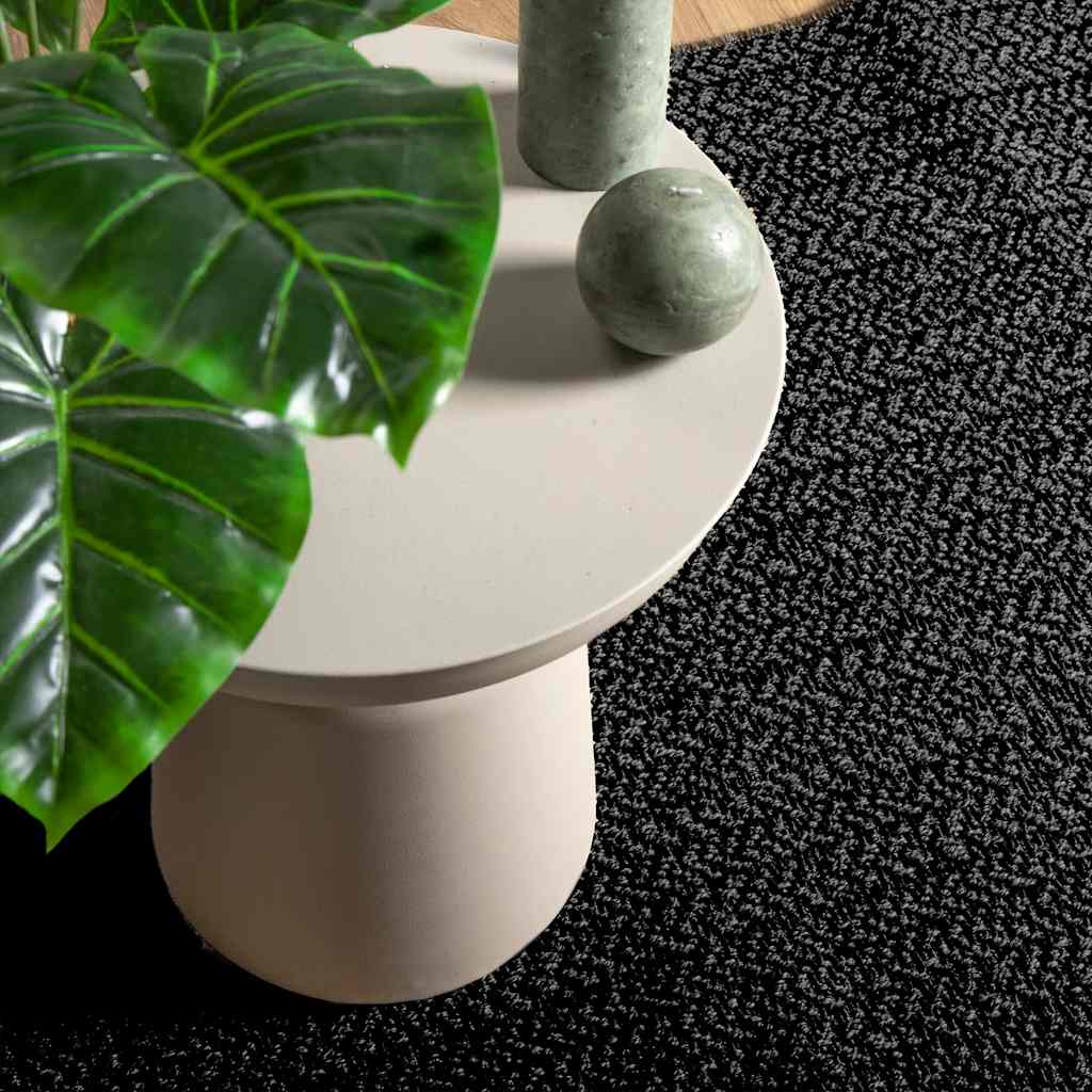 VidaXL Teppich Zizur Indoor und Outdoor 100x200cm Juteoptik Anthrazit