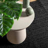 VidaXL Teppich Zizur Indoor und Outdoor 120x120cm Juteoptik Anthrazit