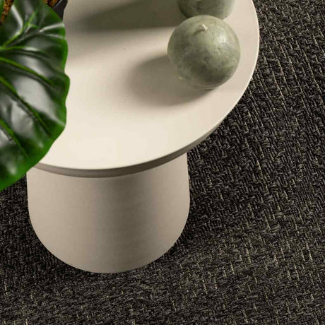 VidaXL Teppich Zizur Indoor und Outdoor 160x230cm Juteoptik Anthrazit