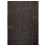 VidaXL Teppich Zizur Indoor und Outdoor 160x230cm Juteoptik Anthrazit