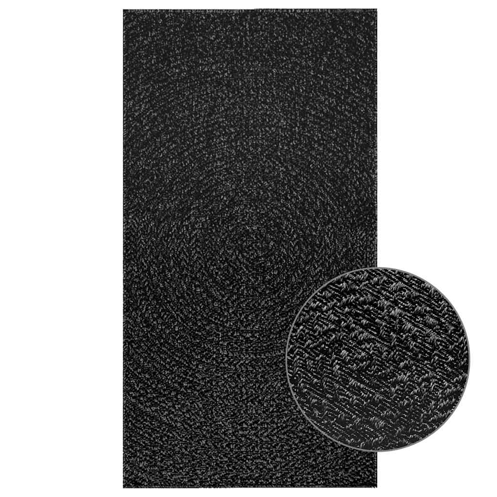 VidaXL Teppich Zizur drinnen und draußen 80x150 cm Juteoptik Anthrazit