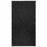 VidaXL Teppich Zizur drinnen und draußen 80x150 cm Juteoptik Anthrazit