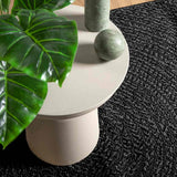 VidaXL Teppich Zizur drinnen und draußen 80x150 cm Juteoptik Anthrazit