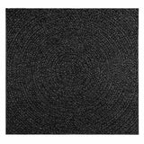 VidaXL Teppich Zizur Indoor und Outdoor 120x120cm Juteoptik Anthrazit