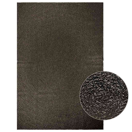 VidaXL Teppich Zizur Indoor und Outdoor 200x290cm Juteoptik Anthrazit