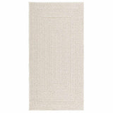 VidaXL Teppich Zizur Creme drinnen und draußen 80x150 cm Juteoptik
