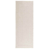 VidaXL Teppich Zizur Creme drinnen und draußen 80x200 cm Juteoptik