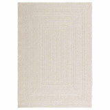 VidaXL Teppich Zizur Creme drinnen und draußen 120x170 cm Juteoptik
