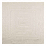 VidaXL Teppich Zizur Creme drinnen und draußen 200x200 cm Juteoptik