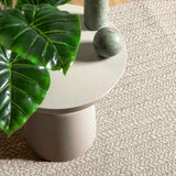 VidaXL Teppich Zizur Creme drinnen und draußen 240x240 cm Juteoptik
