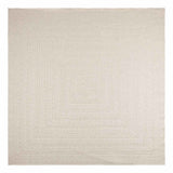 VidaXL Teppich Zizur Creme drinnen und draußen 240x240 cm Juteoptik