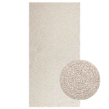 VidaXL Teppich Zizur Creme drinnen und draußen 100x200 cm Juteoptik