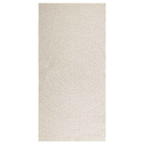 VidaXL Teppich Zizur Creme drinnen und draußen 100x200 cm Juteoptik