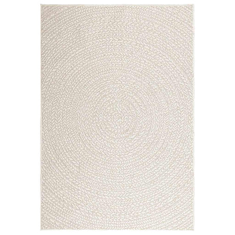 VidaXL Teppich Zizur Creme drinnen und draußen 120x170 cm Juteoptik