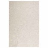 VidaXL Teppich Zizur Creme drinnen und draußen 140x200 cm Juteoptik