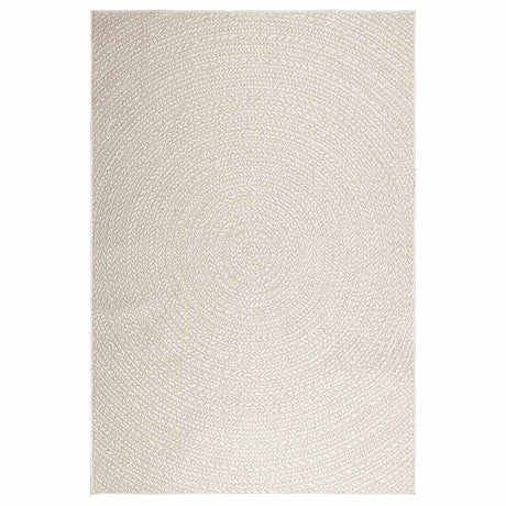 VidaXL Teppich Zizur Creme drinnen und draußen 160x230 cm Juteoptik