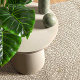 VidaXL Teppich Zizur Creme drinnen und draußen 200x200 cm Juteoptik