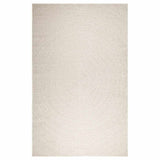 VidaXL Teppich Zizur Creme drinnen und draußen 200x290 cm Juteoptik