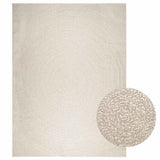 VidaXL Teppich Zizur Creme drinnen und draußen 240x340 cm Juteoptik