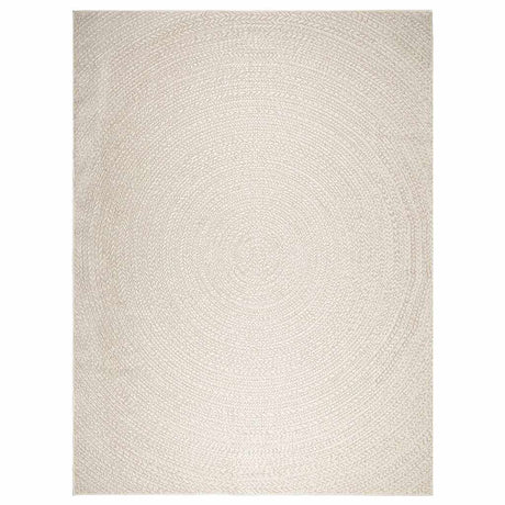 VidaXL Teppich Zizur Creme drinnen und draußen 240x340 cm Juteoptik