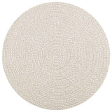 Vidaxxl Teppich Zizur creme innen und außen ø 120 cm Juteoptik