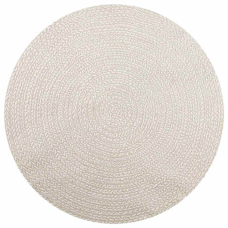 Vidaxxl Teppich Zizur creme innen und außen ø 160 cm Juteoptik