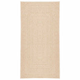 VidaXL Teppich Zizur Beige drinnen und draußen 80x150 cm Juteoptik
