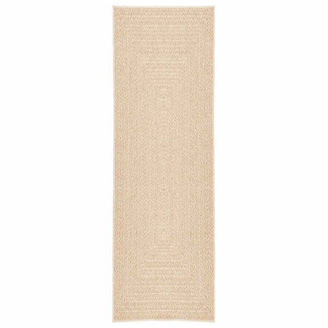 VidaXL Teppich Zizur Beige drinnen und draußen 80x250 cm Juteoptik